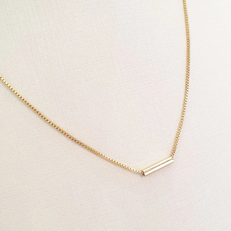 Colar Tubinho Horizontal 40cm (+10)