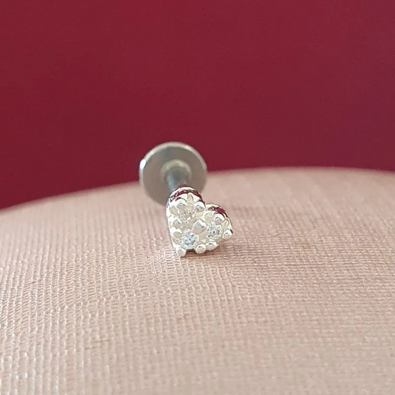 Piercing Coração Cravejado