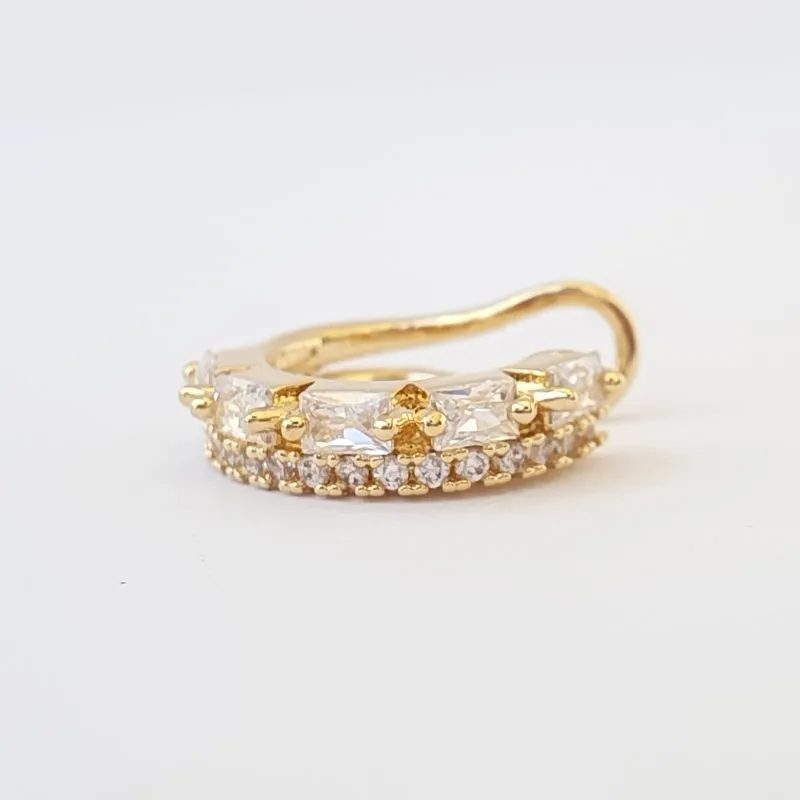 Piercing Fake Linha Cravejada e Zircônias