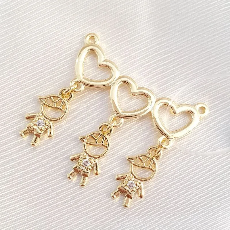 Pingente Canga Coração 3 Filhos