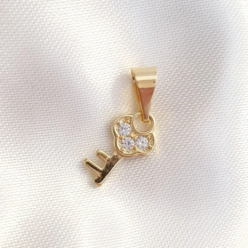 Pingente Chavinha Cravejada