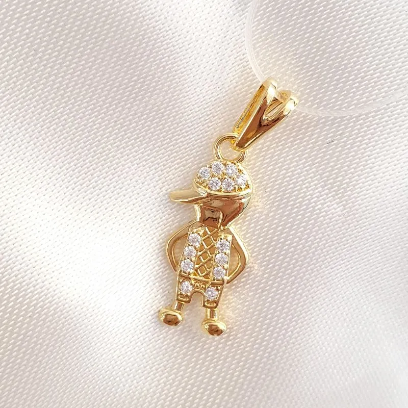 Pingente Menino Cravejado