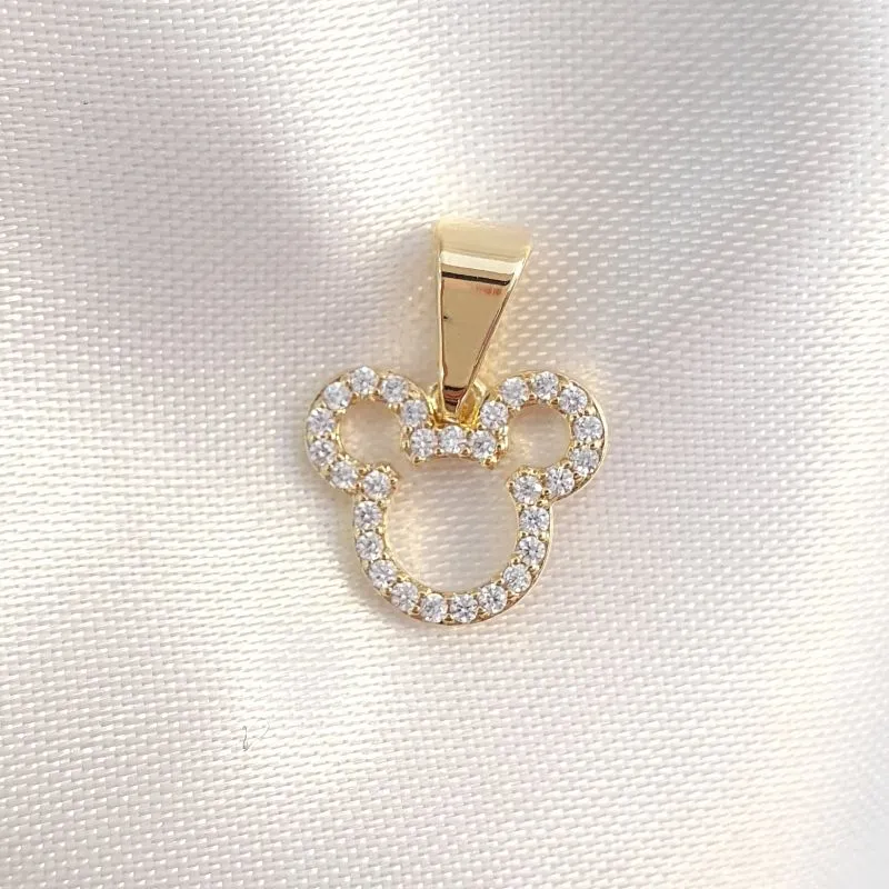 Pingente Mickey Cravejado