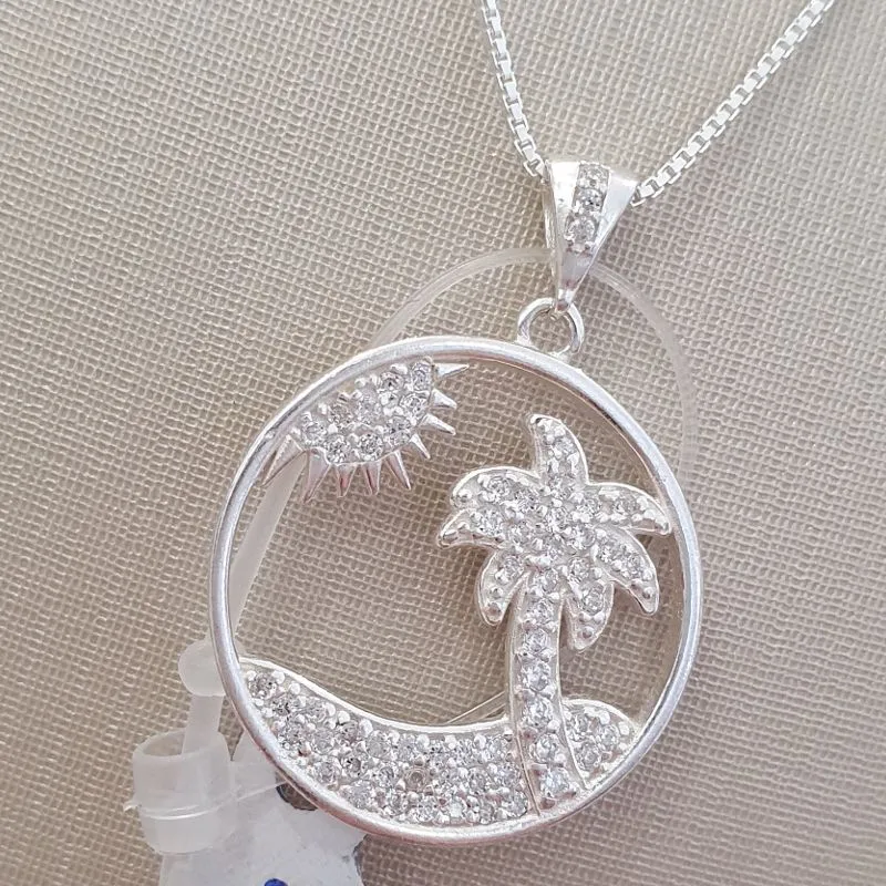 Pingente Praia Cravejada