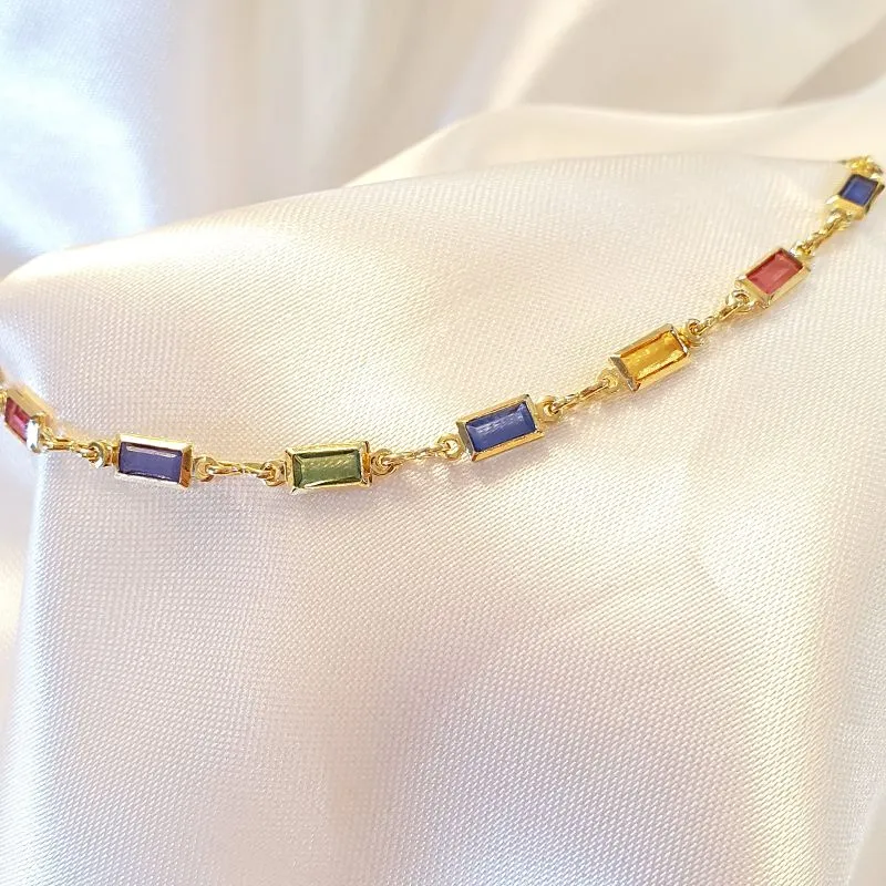 Pulseira Baguetes Coloridas