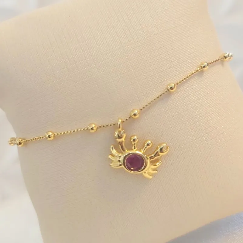 Pulseira infantil Caranguejo