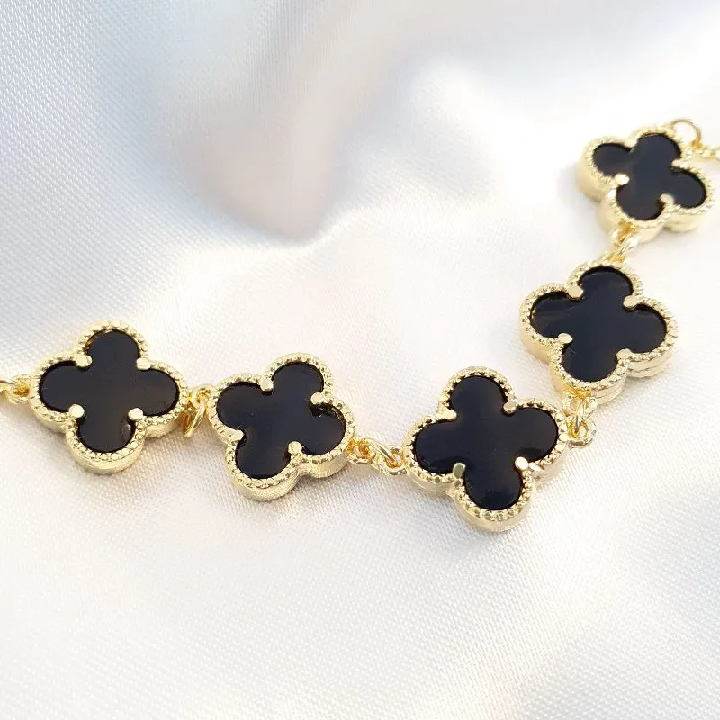 Pulseira Trevos Pretos