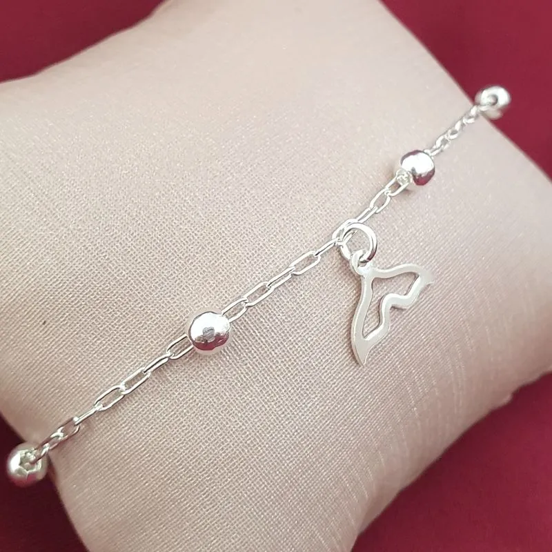 Tornozeleira Bolinhas e Cauda Sereia