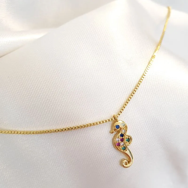 Tornozeleira Cavalo Marinho Colorido