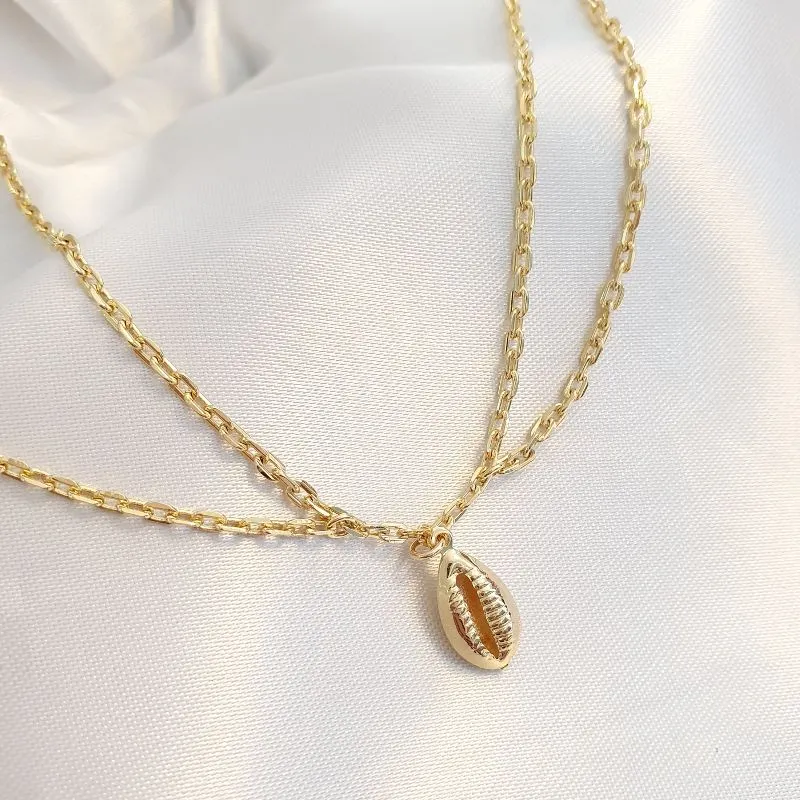 Tornozeleira Corrente Dupla e Buzios