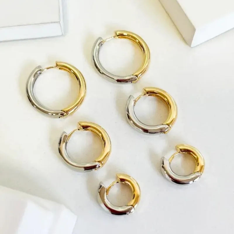 Brinco Argola Tubo Bicolor G