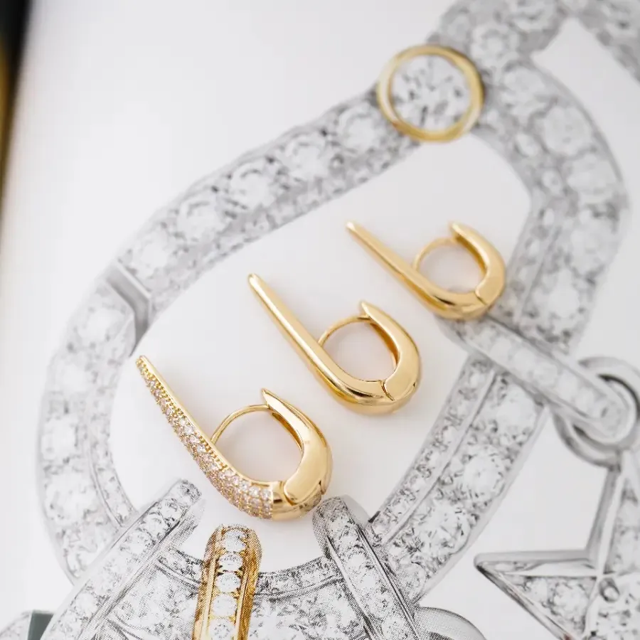 Brinco Argola Gota Pontuda P Lisa