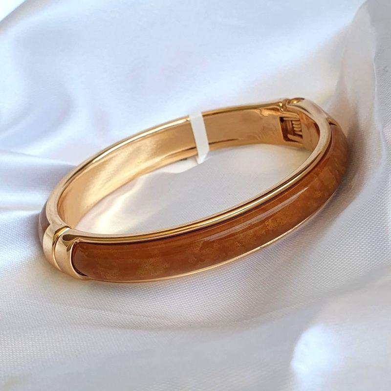 Bracelete Marrom Madeira